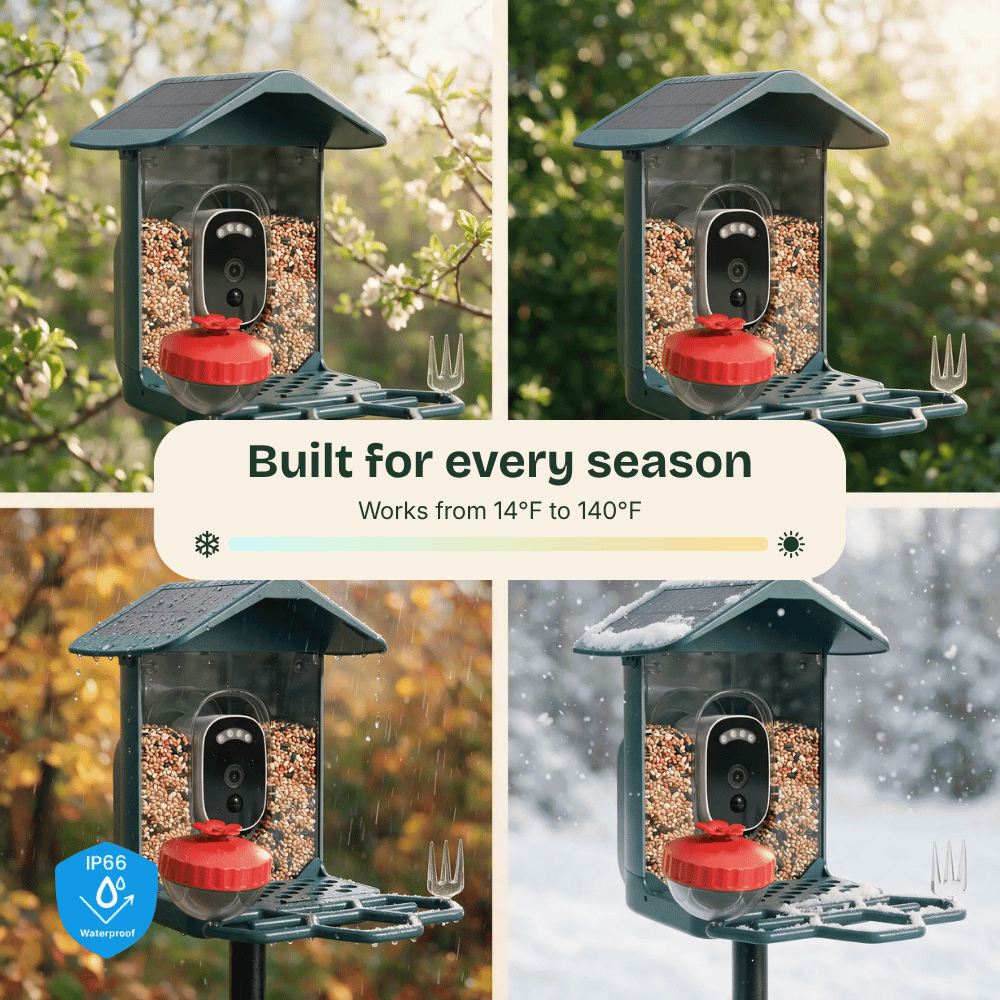 Easy Bird One Smart Bird Feeder with 2K+ Camera