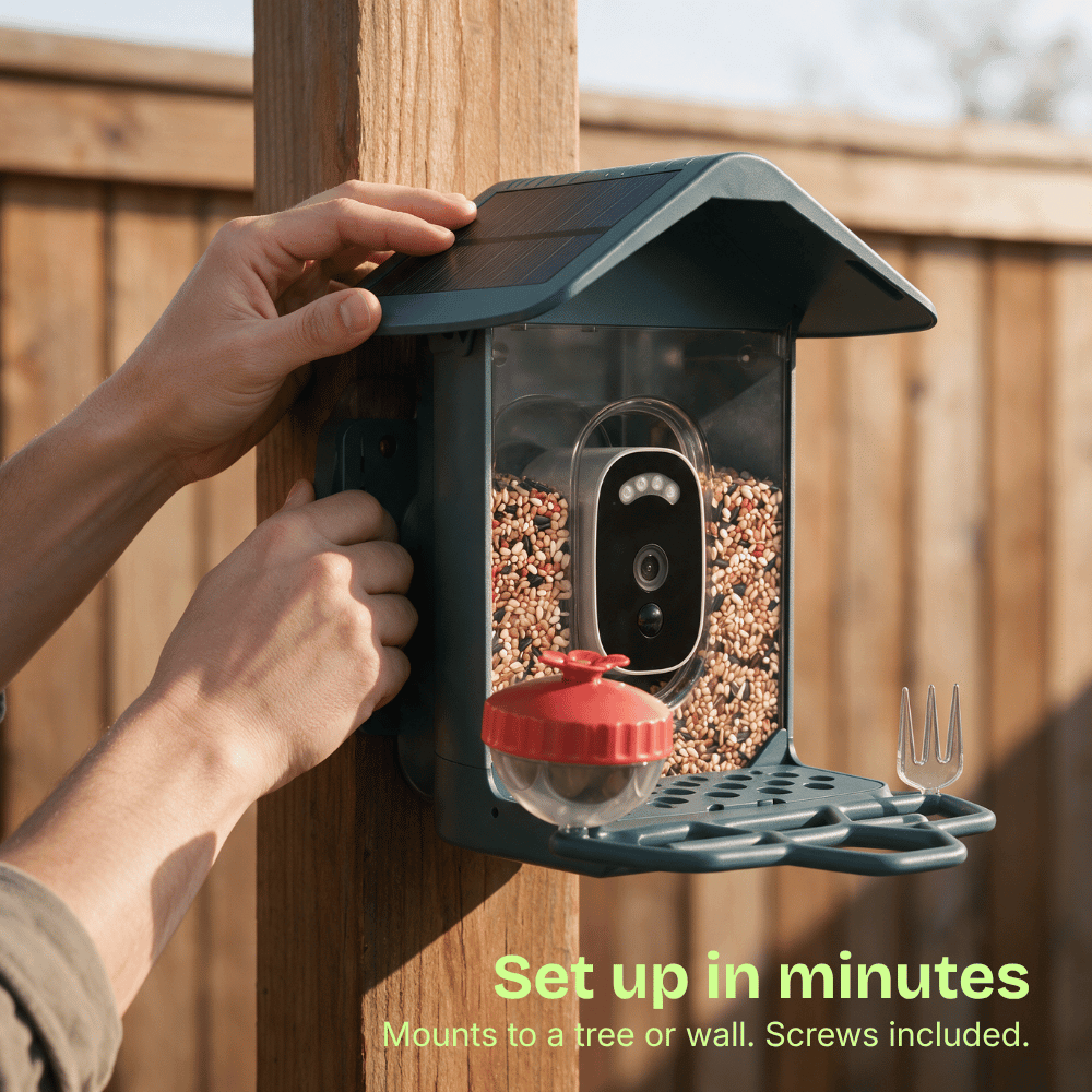 Easy Bird One Smart Bird Feeder with 2K+ Camera